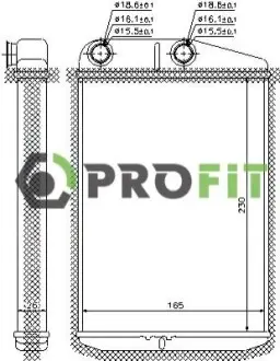 Радіатор пічки PROFIT 1760-0090 Купити в Україні
