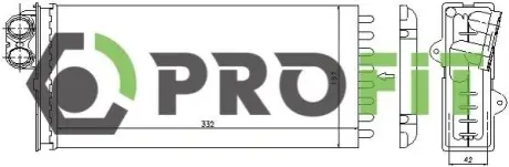 Радіатор пічки PROFIT 1760-0096 Купити в Україні