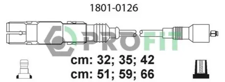 Проводи запалювання Audi A4/A6/A8 2.6/2.8i 94-97 (к-кт) PROFIT 18010126 Купити в Україні