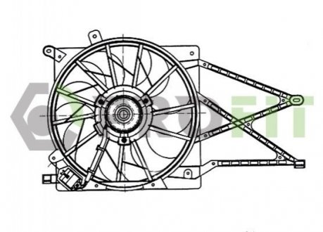 Вентилятор радиатора PROFIT 18500003