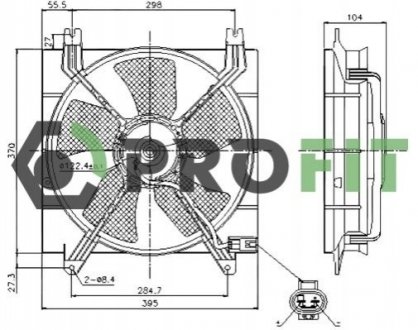 Вентилятор радіатора PROFIT 1850-0027 (фото 1)