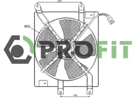 Вентилятор радиатора PROFIT 1850-0030 Купить в Украине