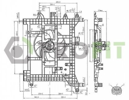 Вентилятор радиатора PROFIT 18500070 (фото 1)
