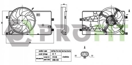 Вентилятор радиатора PROFIT 1850-0075 (фото 1)