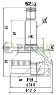 Шрус PROFIT 27101543 (фото 1)