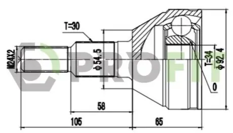 Фото ШРКШ со смазкой в комплекте PROFIT (2710-1666) изображение 1