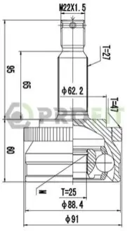 Шрус PROFIT 2710-3046