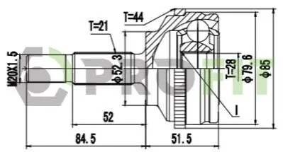 Фото 1 — ШРКШ зі змазкою в комплекті PROFIT (2710-3079) Фото ШРКШ зі змазкою в комплекті PROFIT (2710-3079) зображення 1