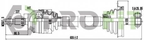 Піввісь PROFIT 2730-0594 (фото 1)
