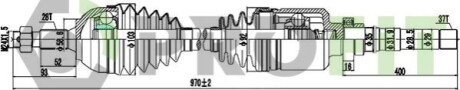 Піввісь PROFIT 2730-0965