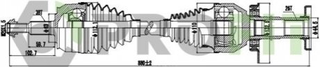 Полуось PROFIT 2730-1069