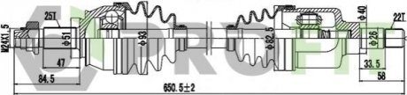 Полуось PROFIT 2730-1116 (фото 1)