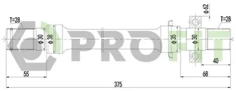 Піввісь PROFIT 2730-3036 Купити в Україні