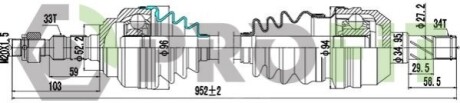 Полуось PROFIT 2730-3195 (фото 1)