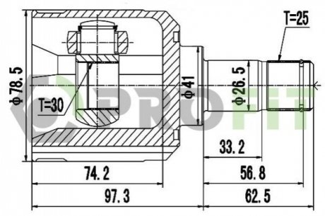 ШРУС PROFIT 2810-2072 (фото 1)