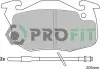 Фото Колодки гальмівні (передні) Peugeot 106 91-04/205/305/309/405 82-98/Renault Clio 91-98 (з датчик.) PROFIT (5000-0393) зображення 1