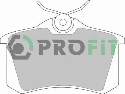 Колодки гальмівні (задні) VW Golf/Passat 83-02/ Peugeot 405 87-96 (87.1x52.8x15.2) PROFIT 5000-0541 Купити в Україні