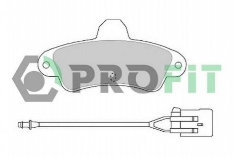 Колодки гальмівні дискові PROFIT 5000-0913 (фото 1)