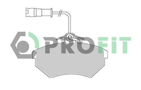 Колодки тормозные дисковые PROFIT 50000954