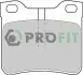 Фото Колодки тормозные задние MERCEDES VITO 97-03 PROFIT (5000-1044) зображення 1