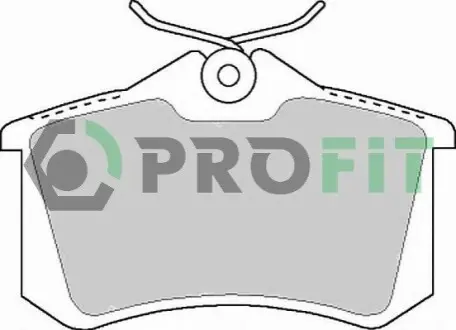 Колодки гальмівні (задні) Citroen Berlingo/Peugeot Partner 1.6/2.0HDI 02-/VW Caddy 03- (з болтами) PROFIT 5000-1083