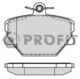 Колодки гальмівні (передні) Smart Fortwo/Cabrio/City-Coupe 98- (Bosch) PROFIT 5000-1162 Купити в Україні