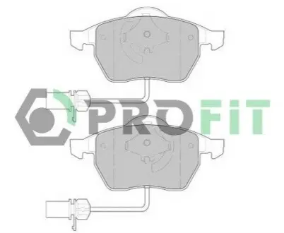 Колодки гальмівні (передні) Audi A4/A6/Skoda Superb/VW Passat 1.9TDI/2.5TDI 95 PROFIT 5000-1323 Купити в Україні