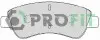 Фото Колодки гальмівні (передні) Citroen Berlingo/Peugeot Partner 96- (Bosch) PROFIT (5000-1399) зображення 1