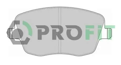 Колодки гальмівні (передні) Seat Cordoba/Ibiza IV/VW Polo/Skoda Fabia 99-15/Roomster 06-15 PROFIT 50001419 Купити в Україні
