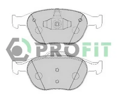Колодки тормозные (передні) Ford Connect 02-13/Fiesta/Puma 95-03/Focus 02-04/Ka 01-08 PROFIT 5000-1568 Купити в Україні