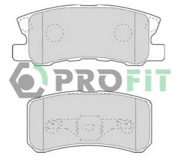 Колодки гальмівні (задні) Mitsubishi Outlander 06-12/Pajero 90-/Peugeot 4007/4008 07 PROFIT 5000-1604 Купити в Україні