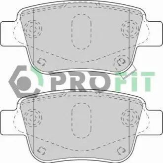 Колодки гальмівні (задні) Toyota Avensis 03-08/Corolla Verso 04-09 (замінено на 0 986 424 798) PROFIT 5000-1649 Купити в Україні