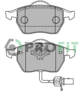 Колодки гальмівні (передні) Audi A4/A6/Skoda Superb/VW Passat 1.9TDI/2.5TDI 96-(з датчиками)(ATE) PROFIT 5000-1717 Купити в Україні