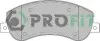Фото Колодки гальмівні (передні) Ford Transit 2.2-2.4TDCi 06-14 (з датчиками) PROFIT (5000-1928) зображення 1