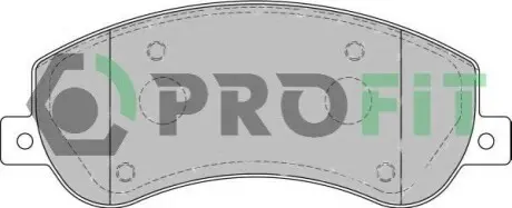 Колодки гальмівні (передні) Ford Transit 2.2-2.4TDCi 06-14 (з датчиками) PROFIT 5000-1928 Купити в Україні