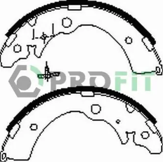 Колодки гальмівні (задні) Honada Accord/Civic/CR-V/HR-V 85-05 PROFIT 5001-0318 Купити в Україні