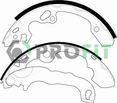 Колодки гальмівні (задні) Ford Focus 98- (барабанні) (203,2x38) PROFIT 5001-0565 Купити в Україні