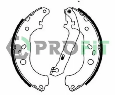 Колодки гальмівні (задні) Ford Focus II 04-12 (228x42.3) PROFIT 5001-0687