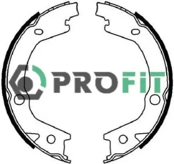Колодки гальмівні барабанні PROFIT 5001-4021 Купити в Україні
