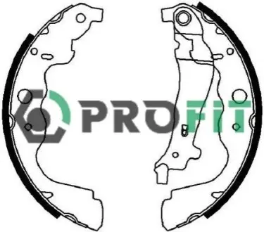 Колодки гальмівні (задні) Renault Kangoo 08- (барабанні) (228.6x40) PROFIT 5001-4031