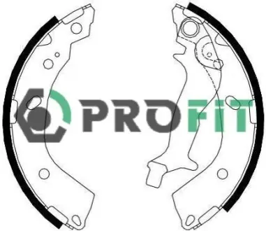 Колодки гальмівні (задні) Hyundai Getz 02-05 (барабанні) (180x32) PROFIT 5001-4083 Купити в Україні
