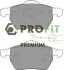 Фото Колодки гальмівні (передні) Audi A4/A6/Skoda Superb/VW Passat 1.9TDI/2.5TDI 96-(з датчиками)(ATE) PROFIT (5005-1717) зображення 1