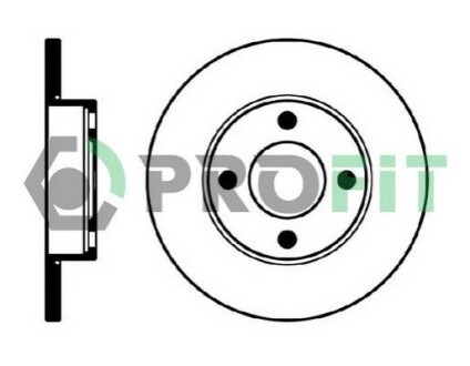 Диск тормозной PROFIT 5010-0048 (фото 1)
