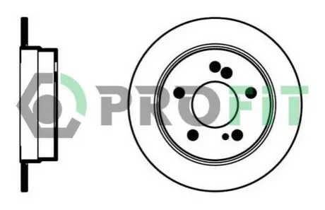 Диск тормозной PROFIT 5010-0122 Купить в Украине