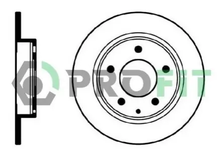 Диск гальмівний (задній) Mazda 626 91-02/Premacy 99-05 (261x10) PROFIT 5010-0524