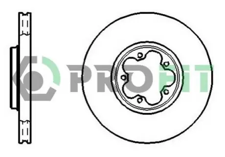 Диск гальмівний (передній) Ford Transit 00-06 (276x24,3) (вентильований) PROFIT 5010-1113 Купити в Україні