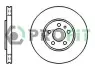 Диск гальмівний (передній) Skoda Fabia 99-/Rapid 13-/Roomster 06-15/VW Golf (288x25)(з покр.)(вент.) PROFIT (50101221) зображення 1