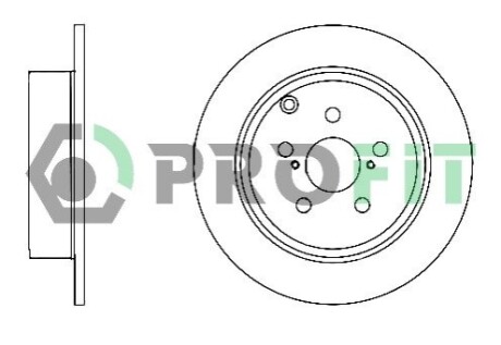 Диск тормозной PROFIT 5010-1406 (фото 1)