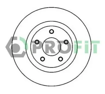 Диск гальмівний (передній) Nissan X-Trail 2.0/2.5dCi 07-/Juke 1.6 10- (296x26) PROFIT 5010-2019 Купити в Україні