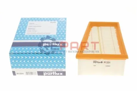 Фото 1 — Фільтр повітряний Renault Megane 1.4i/Trafic 2.0i Purflux (A1231) Фото Фільтр повітряний Renault Megane 1.4i/Trafic 2.0i Purflux (A1231) зображення 1